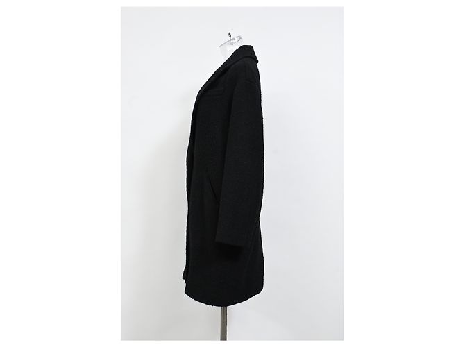 Manteau Dante Chester en Laine Noire Isabel Marant Étoile - vue 7