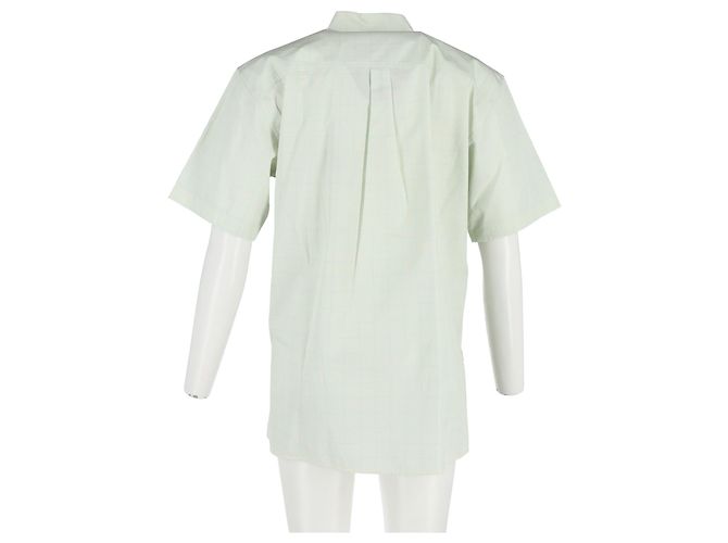 Camisa de cuadros Victoria Beckham en algodón verde - vista 6