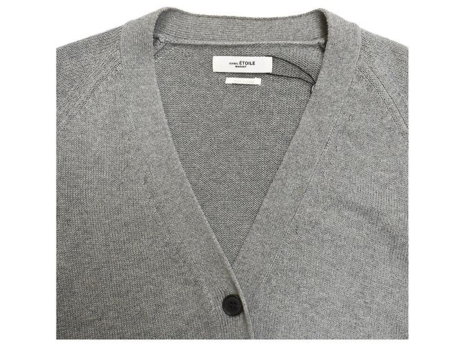 Isabel Marant Etoile Cardigã abotoado Isabel Marant Étoile em lã cinza - vista 5