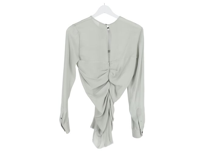 Raffiniertes Blusenshirt von Isabel Marant aus hellgrünem Triacetat - Ansicht 5