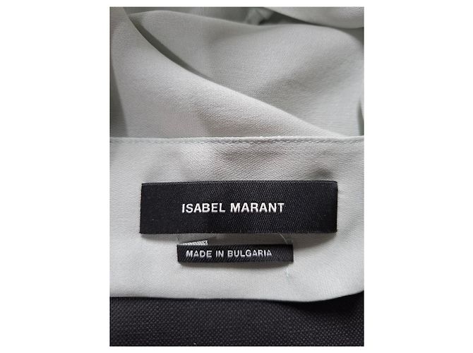Raffiniertes Blusenshirt von Isabel Marant aus hellgrünem Triacetat - Ansicht 6