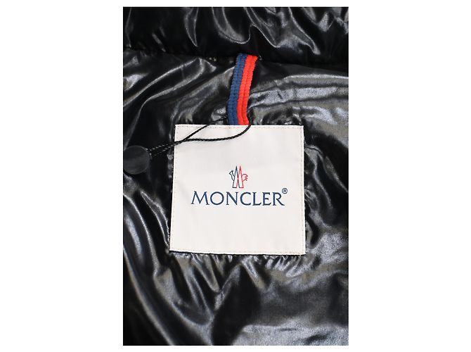 Moncler Ghany gesteppte glänzende Shell-Daunenweste aus schwarner Polyamid Schwarz - Ansicht 9
