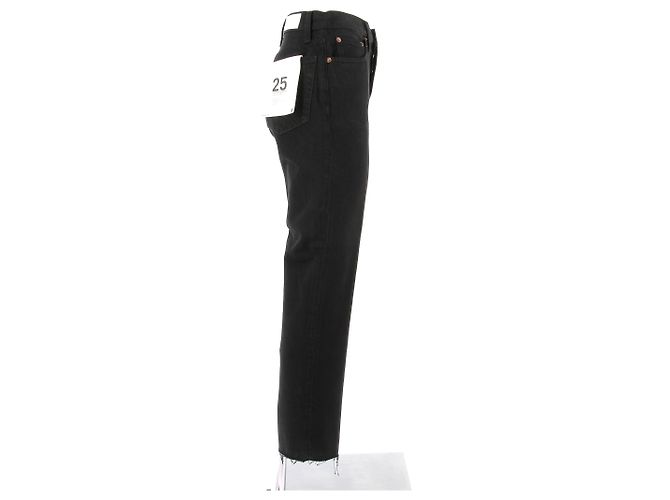 RE/DONE Jeans T.US 25 Cotone Nero - vista 3