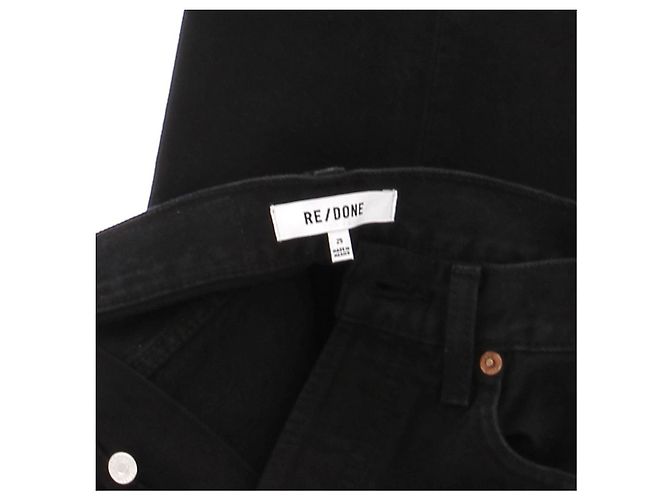 RE/DONE Jeans T.US 25 Cotone Nero - vista 6