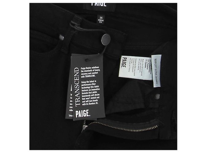 Paige Jeans Jeans PAIGE T.US 25 Algodón Negro - vista 6