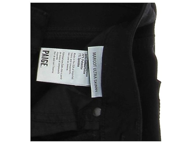 Paige Jeans Jeans PAIGE T.US 25 Algodón Negro - vista 7