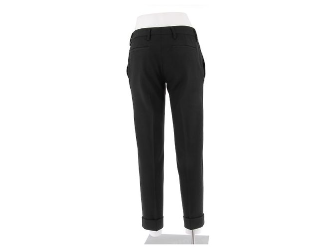 PRADA Hose T.IT 38 Wolle Schwarz - Ansicht 2