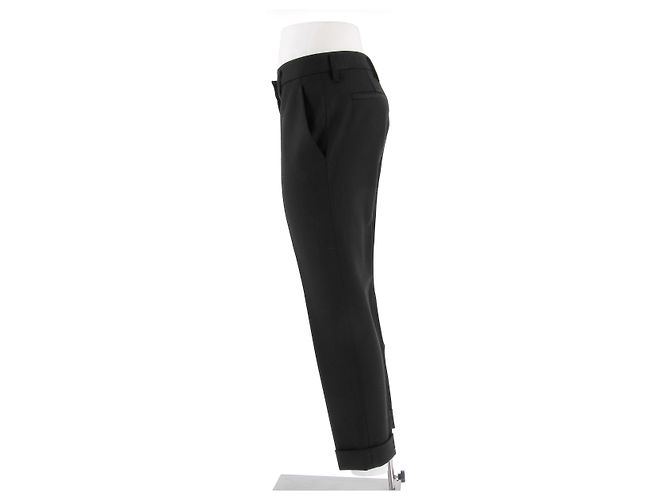PRADA Hose T.IT 38 Wolle Schwarz - Ansicht 4