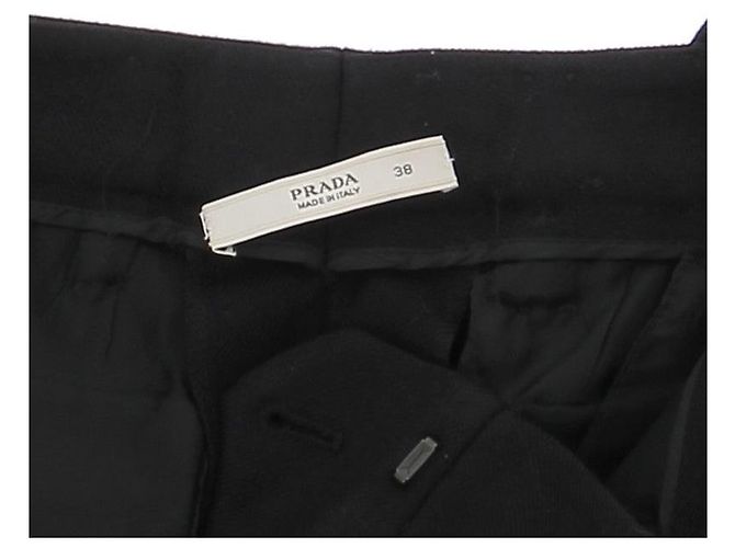 PRADA Hose T.IT 38 Wolle Schwarz - Ansicht 5