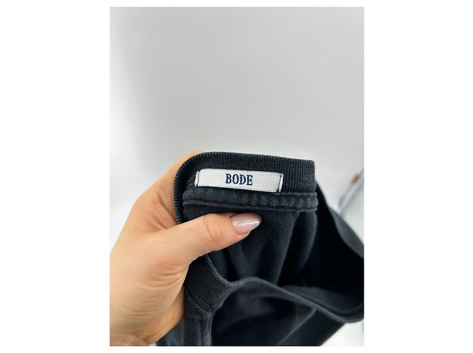 Johnnie Boden T-shirt BODE T.International S Cotone Grigio antracite - vista 3