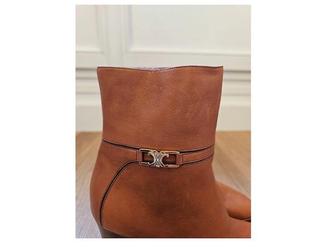 Botas ankle camel Céline Camelo - vista 2