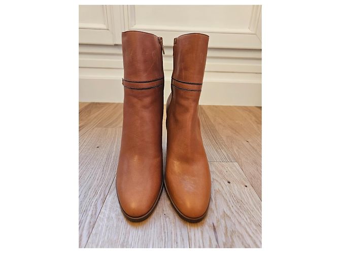 Botas ankle camel Céline Camelo - vista 3