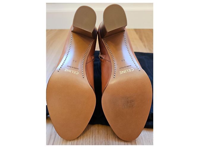 Botas ankle camel Céline Camelo - vista 7