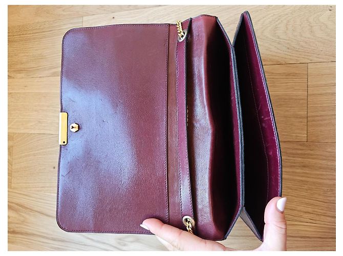 Pochette Dior in Coccodrillo Rosso Bordeaux Bordò - vista 3