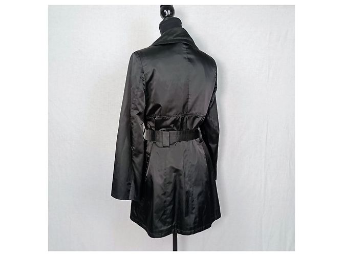 Gabardina de satén negra Dolce & Gabbana Negro - vista 2