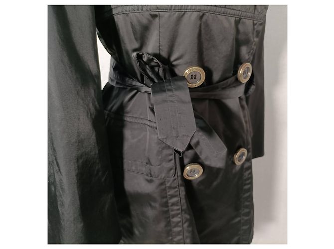 Gabardina de satén negra Dolce & Gabbana Negro - vista 8