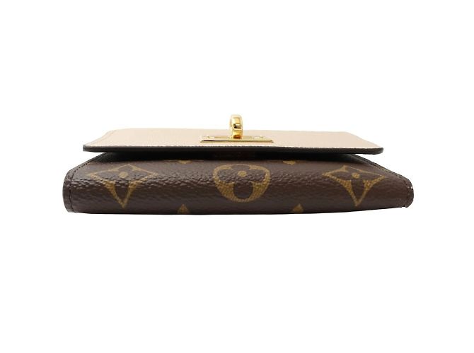Billetera plegable Monogram Louis Vuitton Castaño Gris Monograma - vista 4