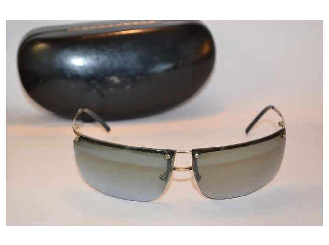 occhiali da sole Gucci metallo oro D'oro - vista 2