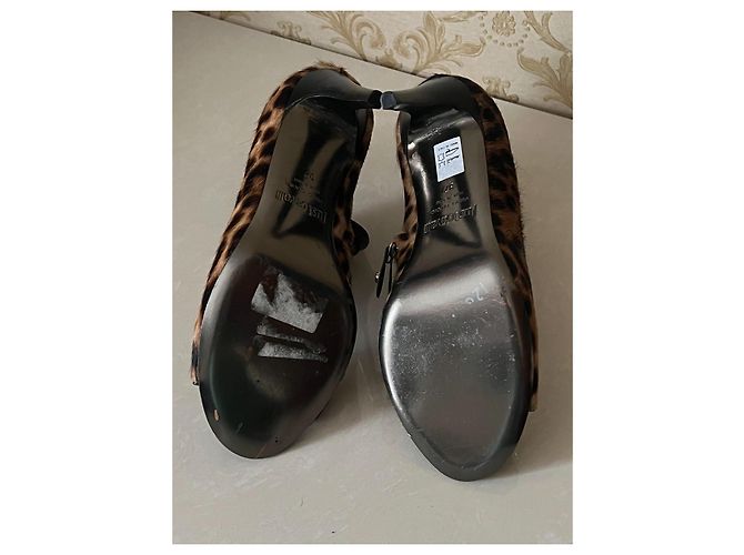 Botines Just Cavalli de piel marrón Castaño - vista 13