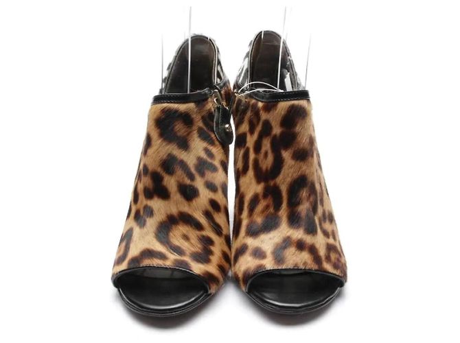 Botines Just Cavalli de piel marrón Castaño - vista 2