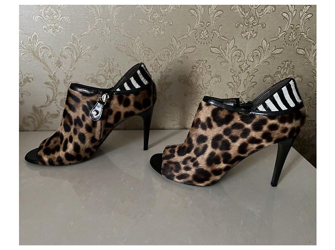 Botines Just Cavalli de piel marrón Castaño - vista 8