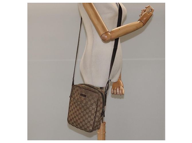 Borsa a Spalla in Tela GG Gucci Beige 122759 Auth ti2694 - vista 23