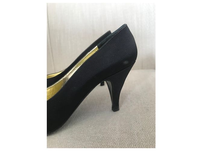 Tacchi CHANEL T.EU 36 Tessuto Nero - vista 4