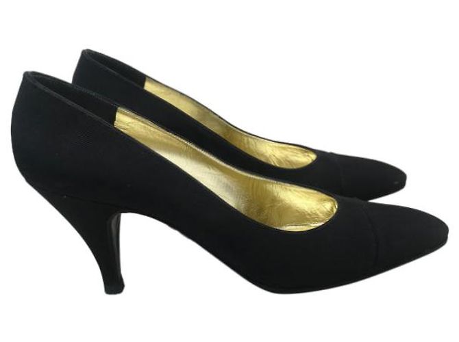Tacchi CHANEL T.EU 36 Tessuto Nero - vista 9