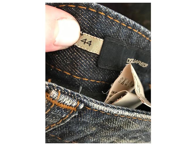 Jeans DSQUARED2 T.FR 40 Cotone Blu - vista 9