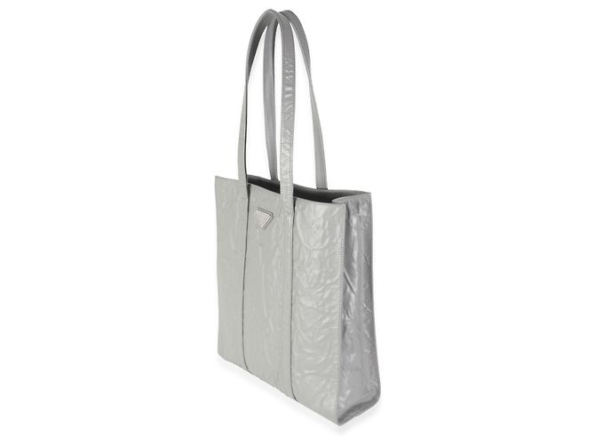 Prada Kleine Antike Tote aus Grauem Nappa Braun - Ansicht 3