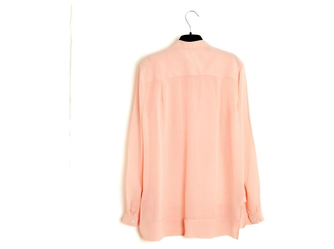 Louis Vuitton Top Rose FR38 Marc Jacobs Pfirsich Rosa Seidencrepe Bluse UK10 US8 - Ansicht 5