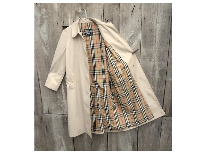 Abrigo Impermeable Burberry Beige de Algodón y Poliéster - vista 3