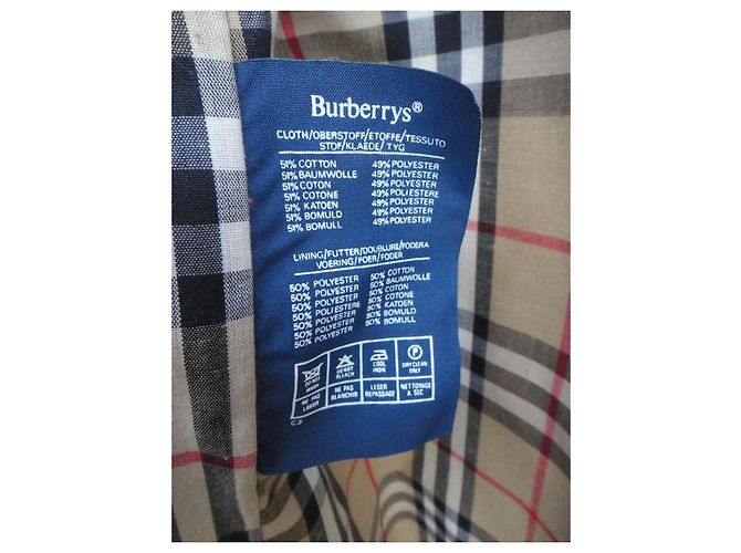 Abrigo Impermeable Burberry Beige de Algodón y Poliéster - vista 7