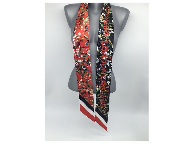 Sciarpa Twilly in seta Burberry motivo floreale Multicolore - vista 10