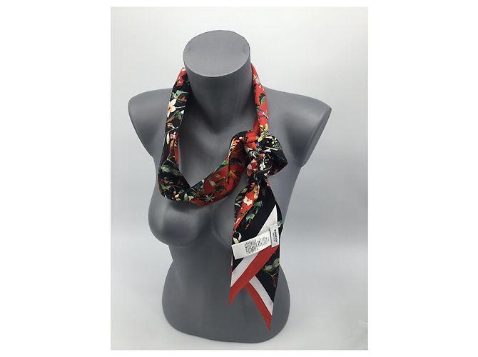 Sciarpa Twilly in seta Burberry motivo floreale Multicolore - vista 14