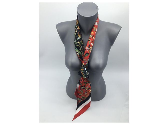 Sciarpa Twilly in seta Burberry motivo floreale Multicolore - vista 16
