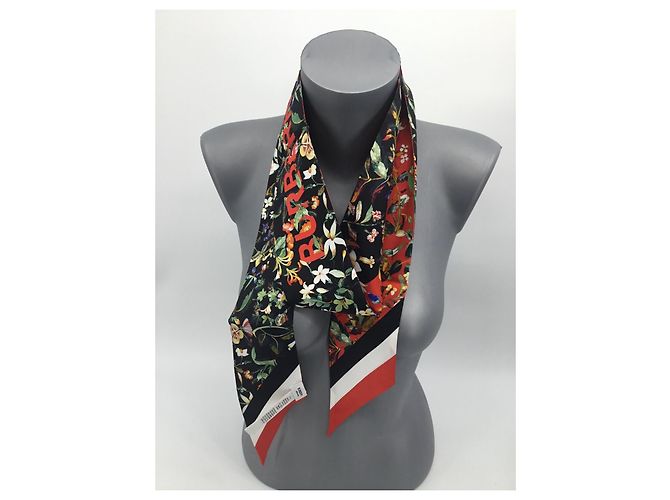 Sciarpa Twilly in seta Burberry motivo floreale Multicolore - vista 5