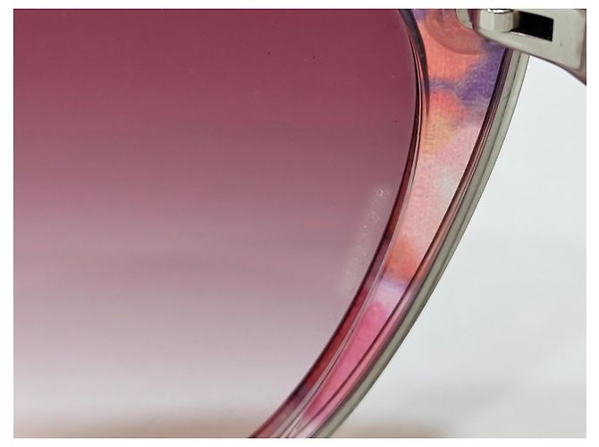 Occhiali da sole Chanel Butterfly gradiente rosa e viola - vista 4