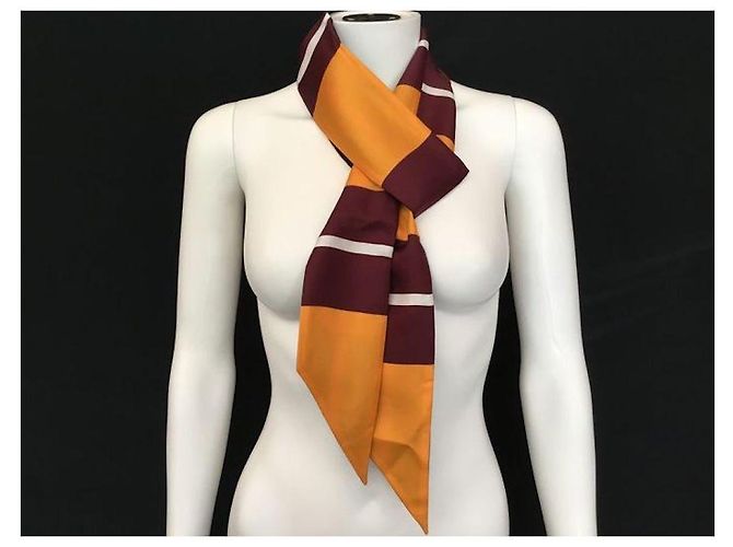 Foulard Choker in Seta Burberry Multicolore - vista 8