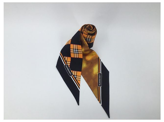 Sciarpa Burberry in seta monogramma Multicolore - vista 13