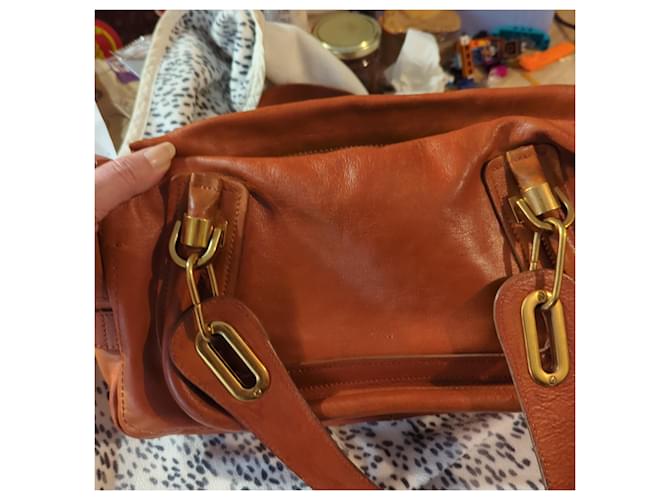 Chloé Paraty Ledertasche Cognac - Ansicht 10