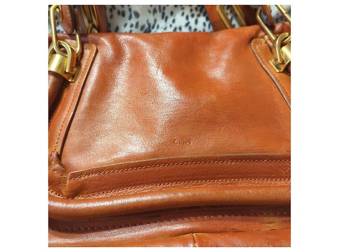 Chloé Paraty Ledertasche Cognac - Ansicht 3