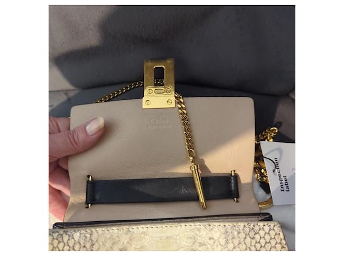 Chloé Drew kleine Python Handtasche schwarz - Ansicht 5