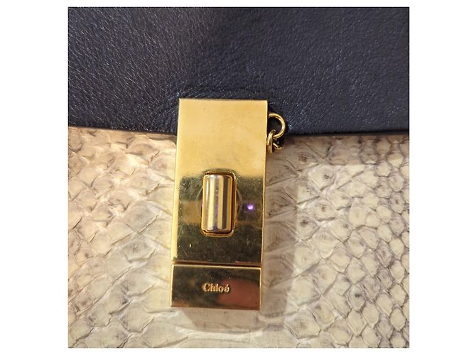 Chloé Drew kleine Python Handtasche schwarz - Ansicht 9