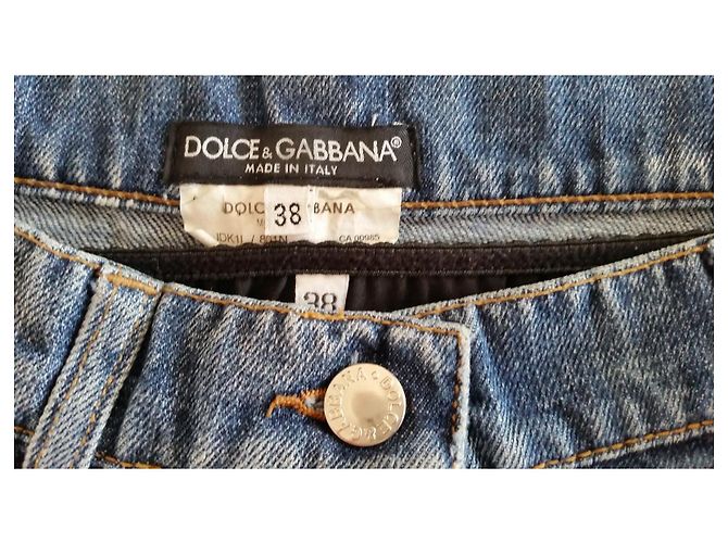 Dolce & Gabbana MINIFALDA DE DENIM DOLCE&GABBANA. Azul - vista 2