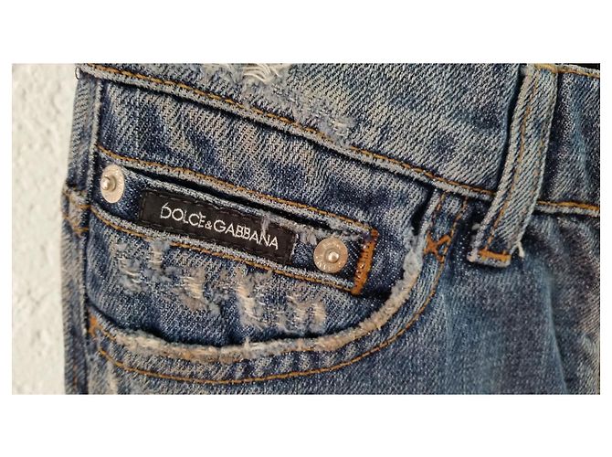 Dolce & Gabbana MINIFALDA DE DENIM DOLCE&GABBANA. Azul - vista 4