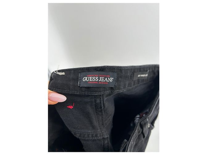 GUESS Jeans T.US 27 Cotone Nero - vista 3