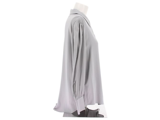 Autre Marque VAKKO Tops T.FR 36 Viscose Cinza - vista 3