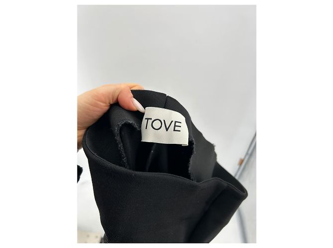 Autre Marque Pantalones TOVE T.FR 38 Viscosa Negro - vista 3