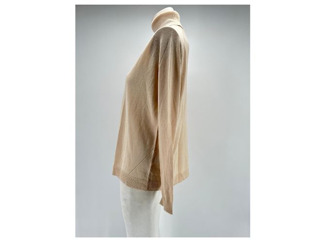 Autre Marque UNTERSCHRIFTLOS / UNTERSCHRIFTLOS Strickwaren T.International S Seide Beige - Ansicht 3